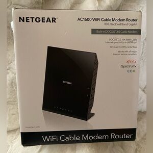 Netgear Wifi Cable Modem Router New in box Faster Reliable Secure